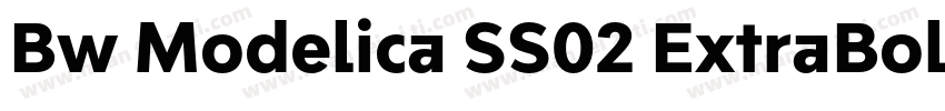 Bw Modelica SS02 ExtraBold Condense字体转换
